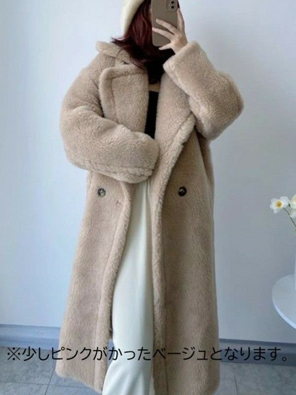 予約 6color WOOL 軽量版 ボア ロング コート | LiLiRena